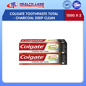 COLGATE TOOTHPASTE TOTAL - CHARCOAL CLEAN (150Gx2)